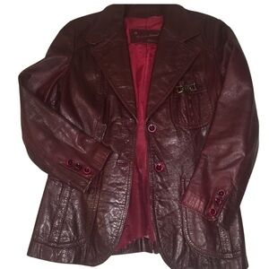 Vintage Etienne Aigner real leather blazer⭐⭐⭐⭐⭐